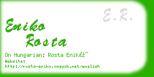 eniko rosta business card